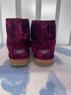 Velvet maroon uggs
